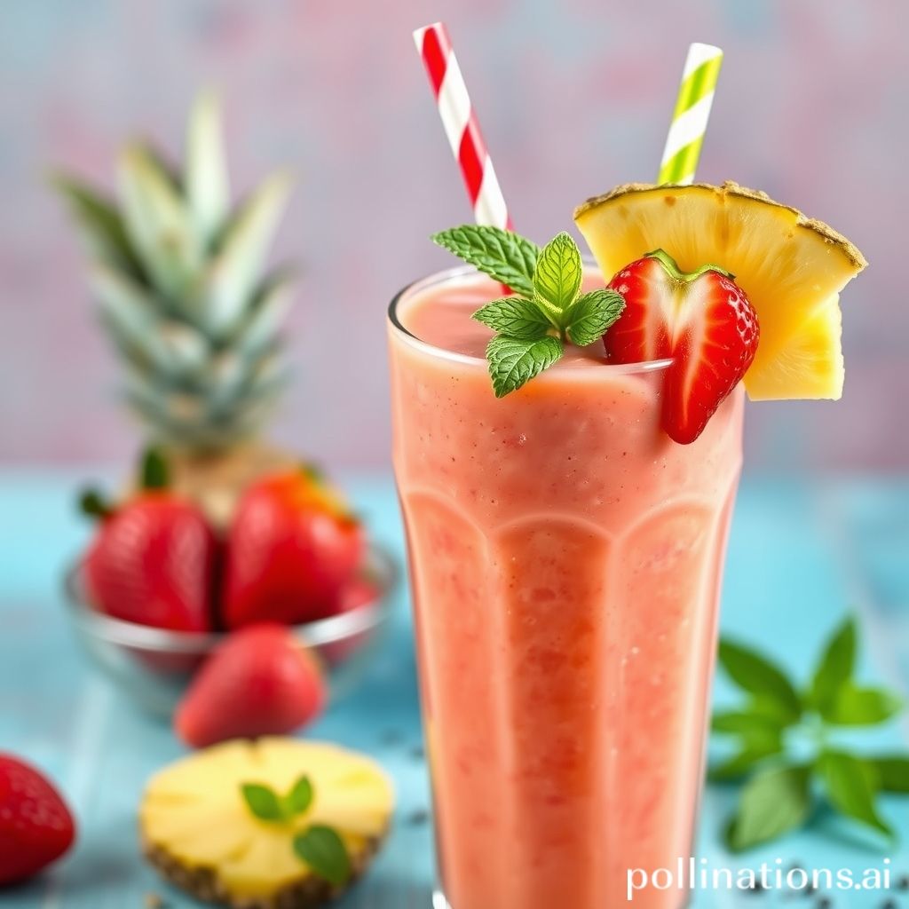 how to make a strawberry pineapple smoothie